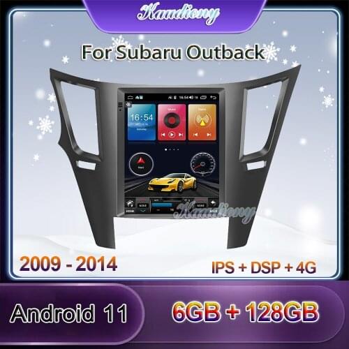 Kaudiony 10.4" Tesla Style Android 10.0 For Subaru Outback Impreza Legacy Car Dvd Multimedia Player Auto GPS Navigation Stereo