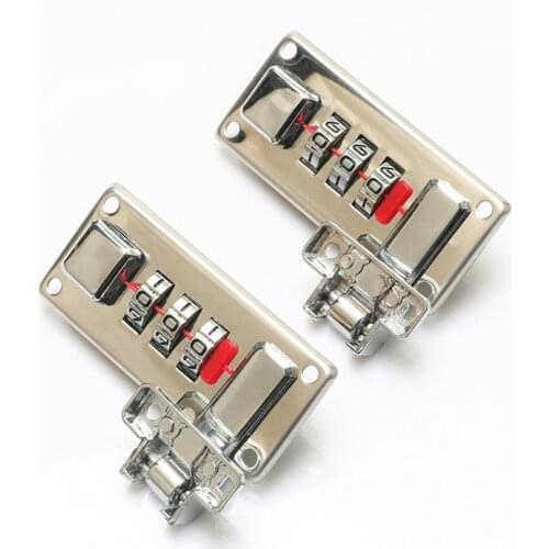 Password lock zinc alloy Embedded password locking of leather Cosmetic case wooden box suitcase anti-theft Suitcase Accessories