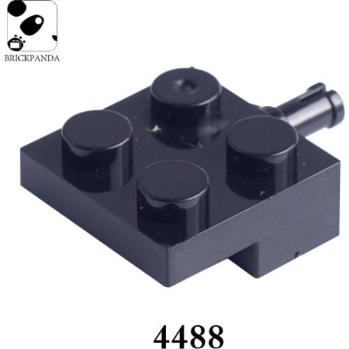 10PCS 4488 Special Brick Accessories 2 x 2 with Wheel Holder Building Blocks Parts MOC Compatible City DIY Education Toys Brick