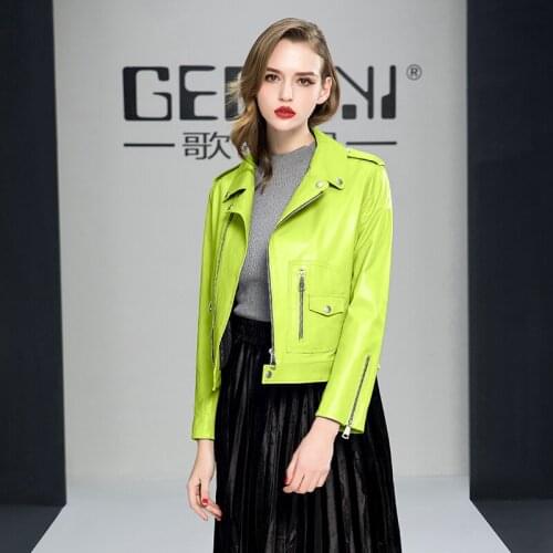 2020 Genuine Leather Autumn Jacket Women 100% Real Sheepskin Coat Female Streetwear Korean Bomber Jackets MY3991