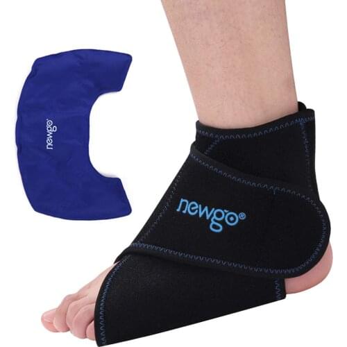 Foot Ankle Ice Pack Wrap Gel Ice Pack Flexible Hot Cold Therapy Ankle Gel Ice Wrap for Ankle Achilles Injuries Swelling Sprains