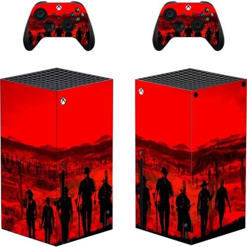 Red Style Xbox Series X Skin Sticker for Console & 2 Controllers Decal Vinyl Protective Skins Style 1