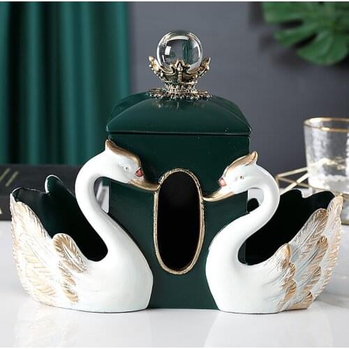 Nordic Modern Creative Multifunctional Resin Tissue Box Remote Control Tissue Storage Box Home Living Room Cute Drawer Box