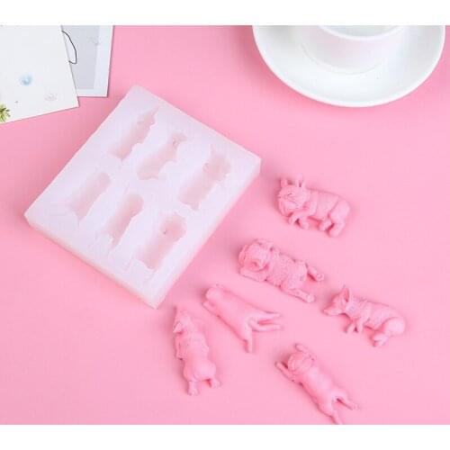 New Styles of Shar Pei Dog Ice Cream Silicone Molds for Chocolate Pastry and Bakery Accessories Baking Tools