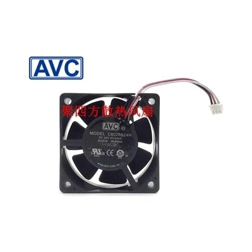 For AVC C6025S24H 6025 0.16A 24V 6cm 60mm Cooling Fan