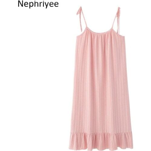 Sexy Nightdress Sleeveless Casual Nightgowns Women Clothing Set Summer Plus Size Loose Sleepshirts M-4XL