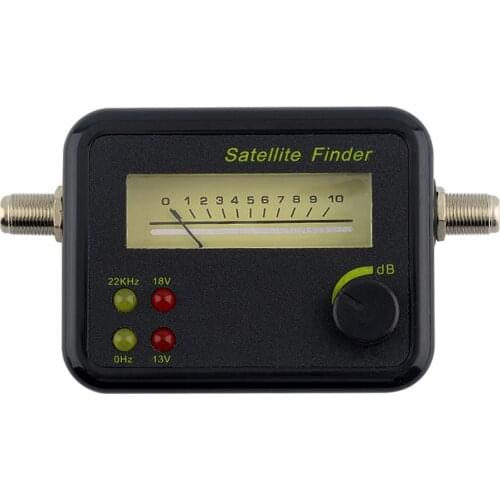 Plastic Black Mini Digital LCD Display Satellite Signal Finder Meter Tester With Excellent Sensitivity