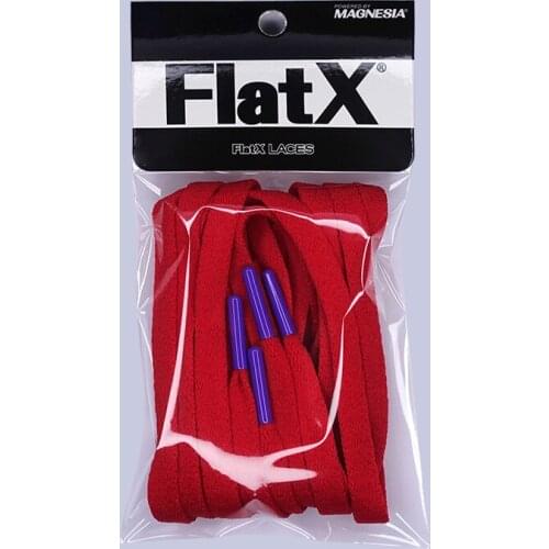 FlatX 8mm Red/ Purple Color Metal Tips Shoelaces High Quality Professional Sneaker Laces Shoelace Lacet