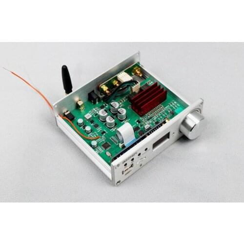 TPA3250 Remote Control Bluetooth 5.0 Lossless Player Digital Power Amplifier 130W+130W U Disk TF Card 6A 24V USB