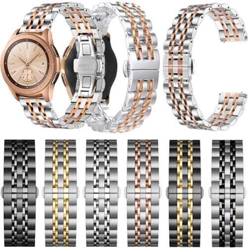 Stainless Steel Strap for Samsung Galaxy Watch 46mm 42mm gear s3 frontier Band Bracelet for Gear Sport/S2 S3 WristBand 20mm 22mm