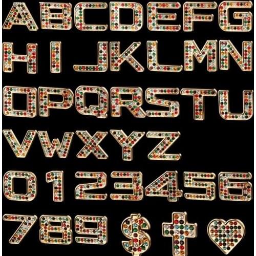 Luxury Bling Crystal diamond metal letters DIY 3D car Metal stickers Car Decoration Accessories for opel force2 vw polo