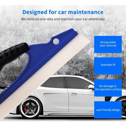 1PC Auto Wiper Board Silicone Cars Window Glass Scraper Wash Clean Windshield Wiper Squeegee Drying Blade Shaving Board