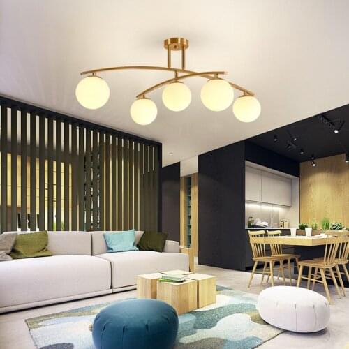 Modern Glass Pendant Light Nordic Dining Room Kitchen Light Designer Hanging Lamps Avize Lustre Lighting