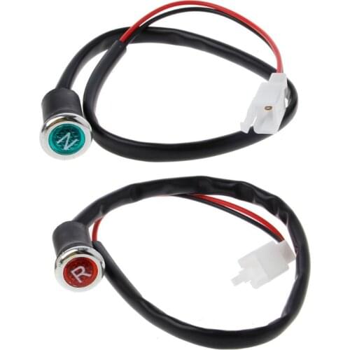 2Pcs Neutral Reverse Motorcycle N/R Light Indicator ATV Light Gear For 50cc 110cc 125cc 150cc 200cc 250cc W91F