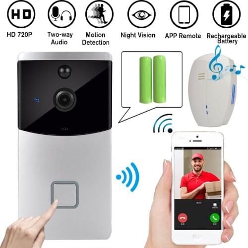 CUSAM Smart IP Video Intercom WI-FI Video Door Phone Bell WIFI Doorbell Camera For Apartments IR Alarm Wireless Security Camera