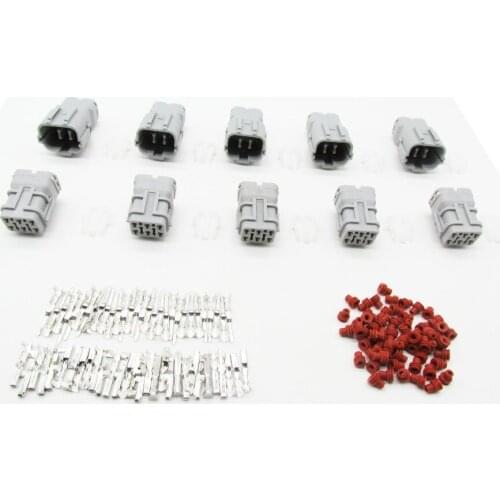 5 Sets KET SWP 1.8 Series 6 Pin MG610335/MG640337 Female And Male Way Waterproof Electrical Wire Connector Plug Auto Connector