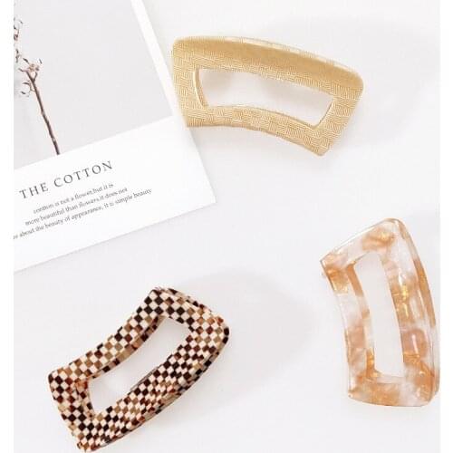 Korea Acetate Clamp Back Head Hairpin French Retro Mermaid Color Hair Claw Headdress Hairpin Female Cross-border Shark Clip