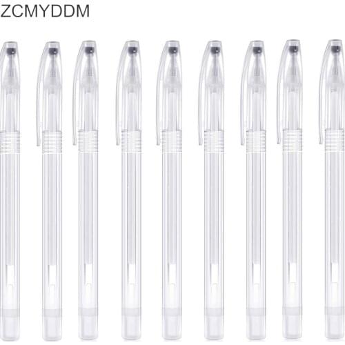 ZCMYDDM 10/50PCS Plastic Heat Erasable Marker Pen Case for Fabric Marker Refill Penholder DIY Craft Sewing Supplies
