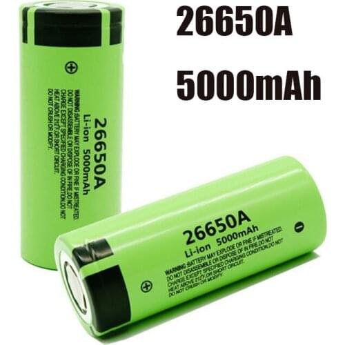 100% original.26650A.20A.de energia bateria de litio recargabie.26650A.3.7v.5000mAh.conveniente.Durable.and.stabie