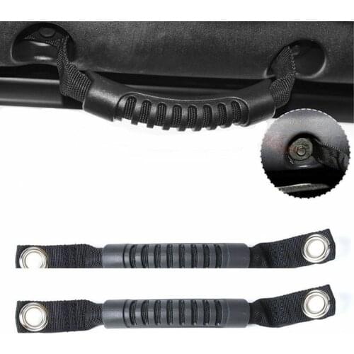 2Pcs Grab Handles Black Rear Seat Safety Grab Padded Roll Bars for Jeep Wrangler JK TJ
