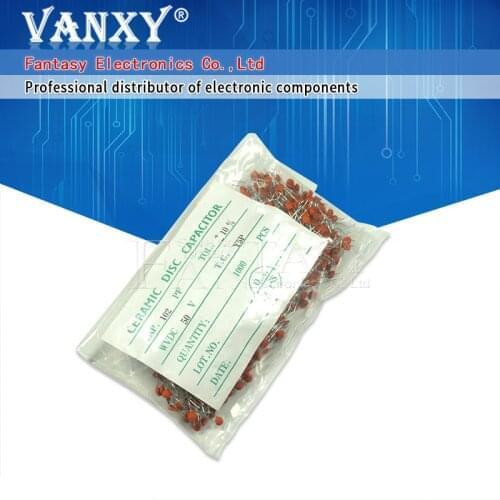 5000pcs Ceramic capacitor 50V 1pF ~ 100nF 104 4.7PF 10PF 22PF 33PF 47PF 100PF 101 220PF 221 330PF 470PF 471 1NF 103 47NF 473