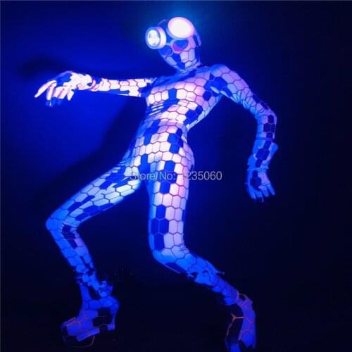 Halloween Python Dance Bodysuit Glasses Models TV Show Stage Performance Ballroom Costume Nightclub Bar Party Snake Clothes