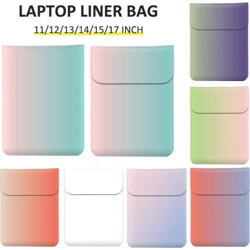 Laptop Sleeve for Macbook PU Leather Notebook Sleeve Bag for Air 13 M1 Chip A2179 A2337 Pro 15 15 inch Pu Liner Sleeve Case