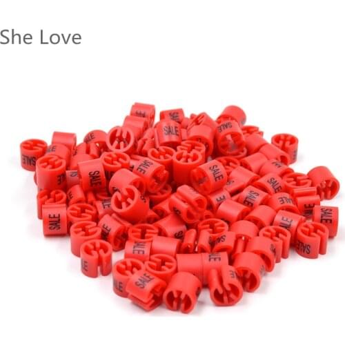 Chzimade 100 Pcs Colored Plastic Sale Size Marke Hanger Sizer Garment Markers Size Marker Tags