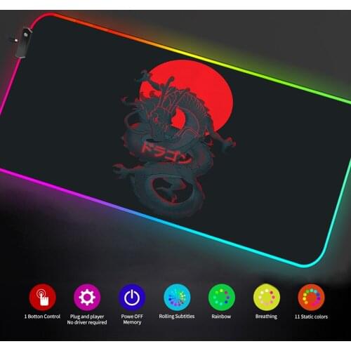 RGB long Mouse pad rgb gamer Mousepad rgb redragon cobra pc gaming accessories longteng deskmat 900x400 redragon mat carpet mat
