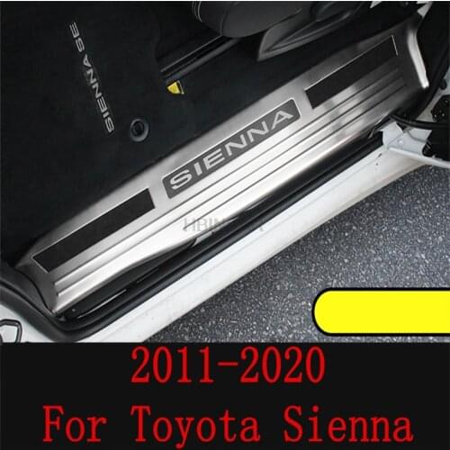 For Toyota Sienna 2011-2020 Door sill modification special welcome pedal guard plate exterior door pedal decoration Accessories