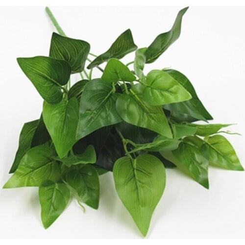 Artificial Plants green radish Plant wall green plant wall garden distribution leaves Small 7 chicken heart leaves 2pcs FZ191