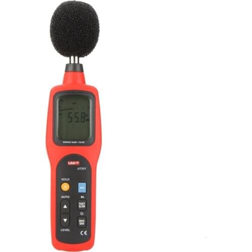 UNI-T UT351 Digital Sound Level Meter dB Decibel Meter Noise Tester Measuring Instruments 30-130dB with LCD Backlight