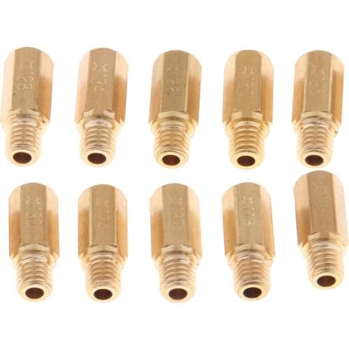 10Pcs 126 128 130 132 Carburetor Main Jet Kit For PWK Keihin OKO CVK ATV