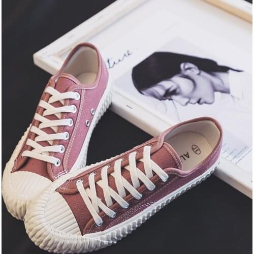Canvas Fashion Shoes Woman 2021 Autumn New Fashion Colors Women Casual Shoes Flats Low Cut Canvas Womens Casual Shoes Sneakers