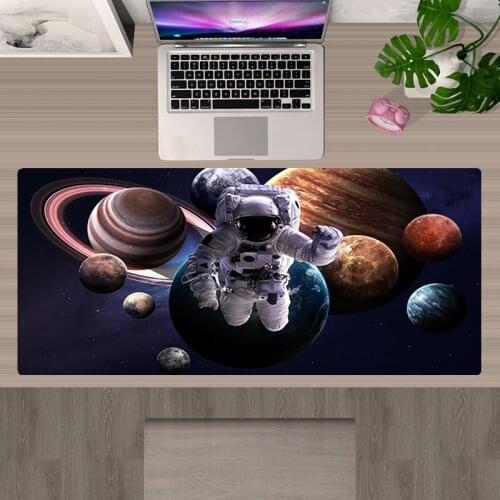 Mousepad Astronaut Kawaii Gaming Accessories Mouse Mat XXL 90X30 Mouse Pad Gamer Tapis De Souris Mausepad 25x29 Tappetino Mouse