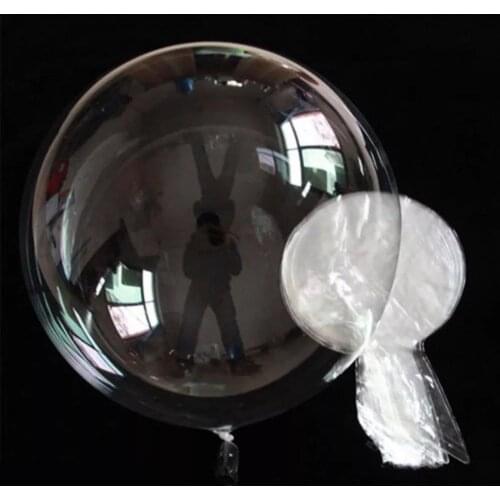 10Pcs Inflatable Handheld Transparent Cartoon Doll Balloon Children Kids Toy Cartoon Doll Balloon