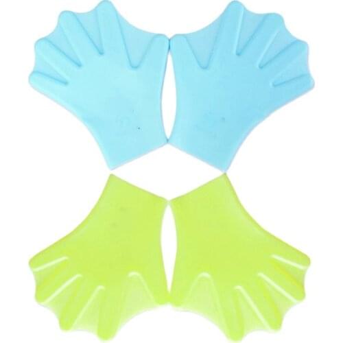 High quality best-selling adult children swimming training webbed hand paddle palm diving gloves imitation duck palm