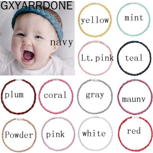 ON SALE 2020 Baby Girl Twist Braid Headband,Newborn Twist Hair Bands Gift Toddlers Nylon Hair Band Pigtails For Kids Headwear