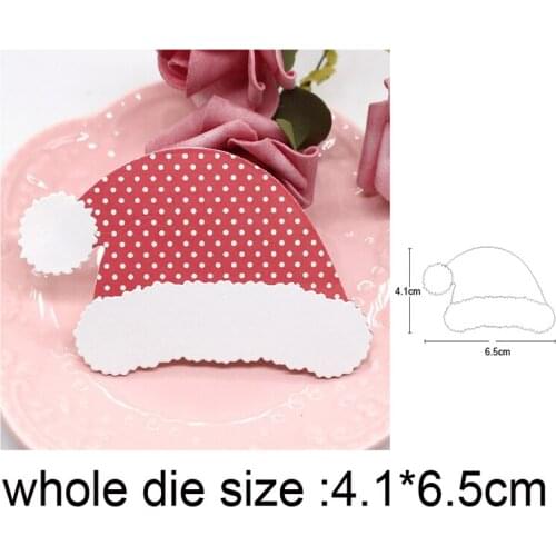 Craft dies Christmas Hat Frame Metal Cutting Dies For DIY Scrapbooking dies Stamp Card Decorative Embossing Folder Stencils dies