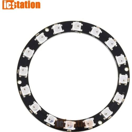 RGB LED Ring 16Bit WS2812 5050 RGB LED lamp panel with Integrated Drivers development board FOR