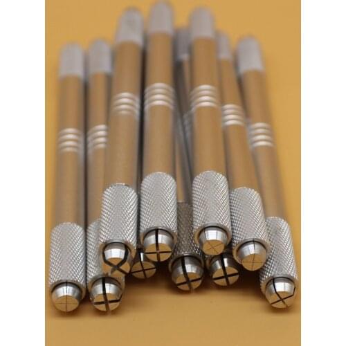 20 Pcs Sliver Permanent Makeup Eyebrow Pen Two Head Used Manual Microblading Pen For 3D Eyebrow Lip Embroidery Tattoo