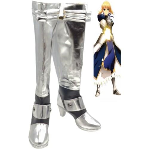 Fate Stay Night Saber Boots Cosplay Shoes Custom Made
