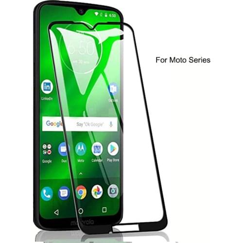 9H Tempered Glass For Motorola Moto E5 E6 G7 Play Plus Power Z4 One Action Full GULE Cover 9H Protective film Screen Protector