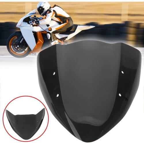 1PC Motorcycle Motorbike Black Windscreen Windshield Simple Styling For Kawasaki Z 1000 2003-2006