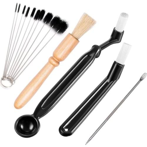 5 Pcs Coffee Machine Cleaning Set Coffee Grinder Brush Coffee Machine Group Head Cleaning Brush