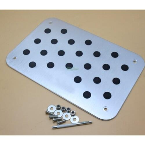 Car Aluminum Floor Foot Rest Carpet Mat Pad Pedal For Mazda 2 3 6 Axela Atenza CX-5 Mazdaspeed Sports with logo