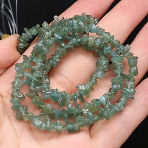 Natural Stone Beads 3-6mm Irregular Freeform Chip Bead Green Aventurines Crystal for Jewelry Making Necklace DIY Bracelet 40cm