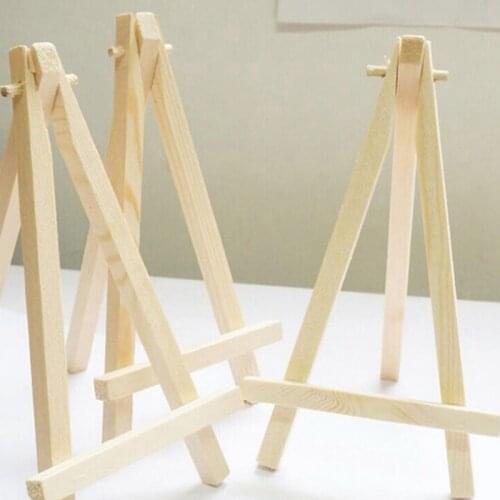 Mini Wood Display Easel Wood Easels Set Wood Display Artist A-Frame Easel For Paintings Craft Small Solid Wood Support