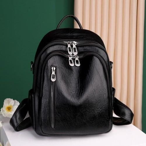 For Teenage Girls Female School Bag Hot Sale Backpacks 2021 New Fashion Woman Backpack High Quality Youth PU Leather Backpacks