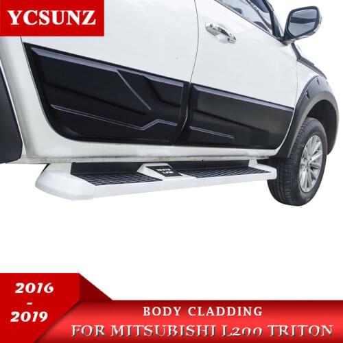 Body Cladding For Mitsubishi L200 Triton 2016-2019 Ram 1200 Strada Strakar Barbarian 4pcs/set Matte Black Color
